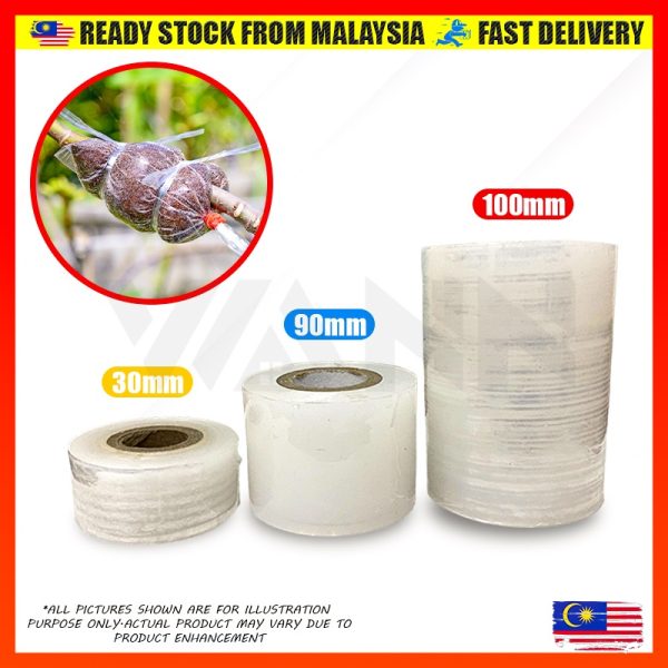 Plastic Grafting Tape Film Plant Rooting Fruit Tree Warp Stretchable Self-Adhesive Plastik Tut Cantuman Pokok - Image 4