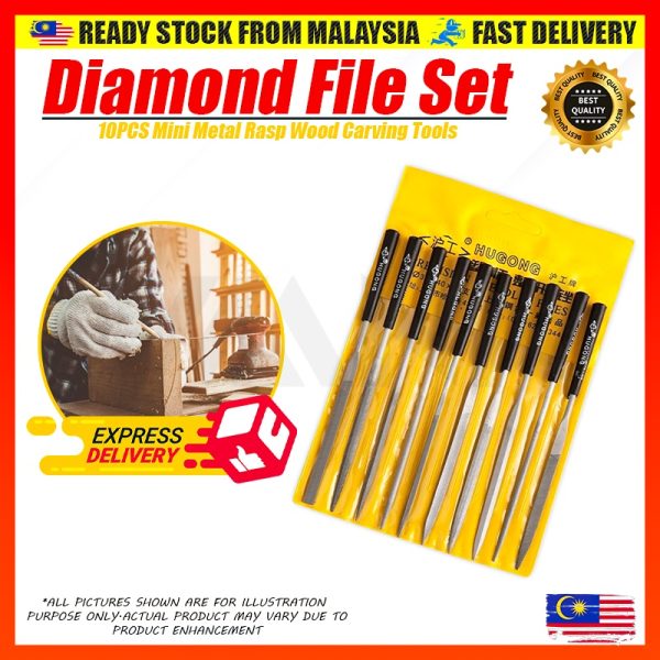 10Pcs Diamond Mini File Set