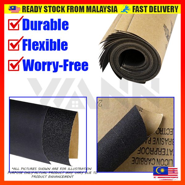 Sand Paper Kertas Pasir Silicone Carbide Waterproof Abrasive High Quality Water Proof (60# - 2000# ) - Image 2