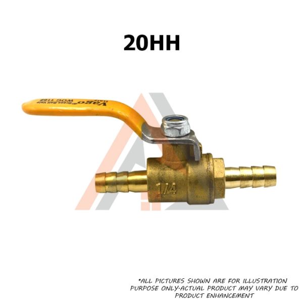 1/4" VAGO Heavy Duty Brass Mini Ball Valves Male Female Thread Hose Water Oil Air Gas Fuel Shutoff Pipe Valve Fittings - Image 3